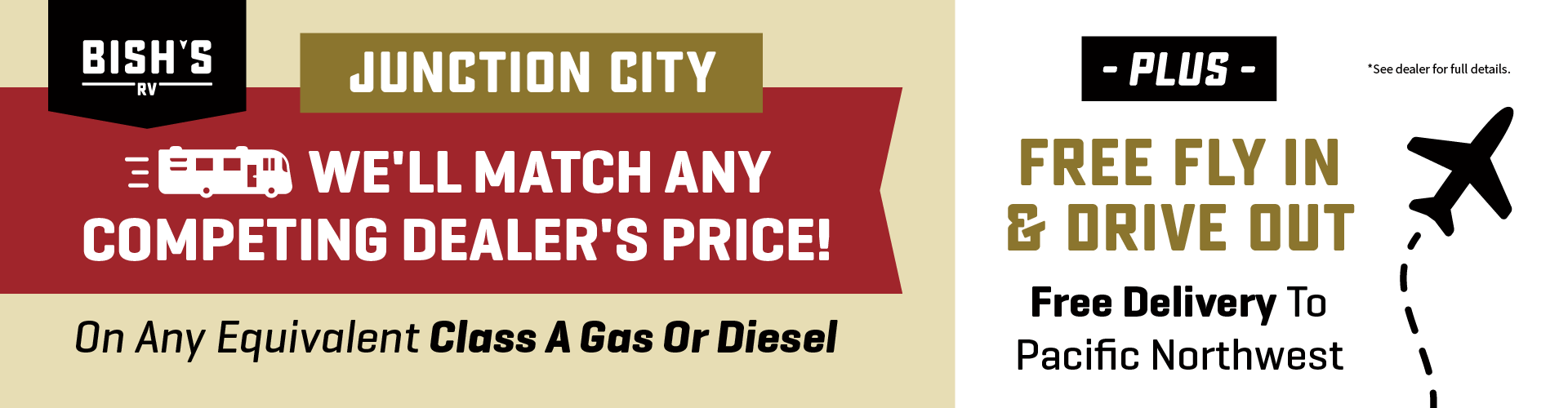 WeWantYourTrade_HP_1920x250 Motorhome Sales Event | Junction City, OR